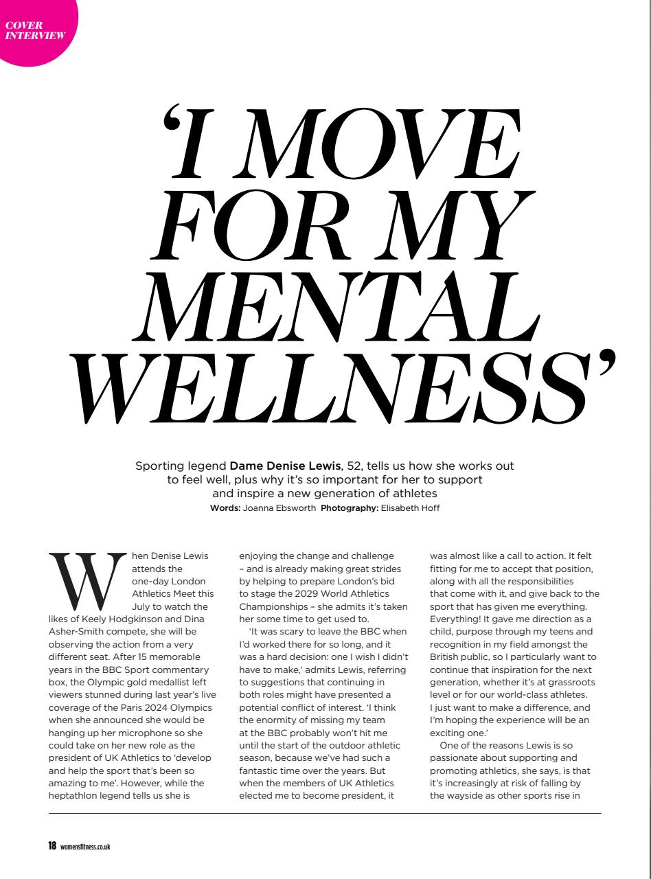 Women’s Fitness Preview Pages