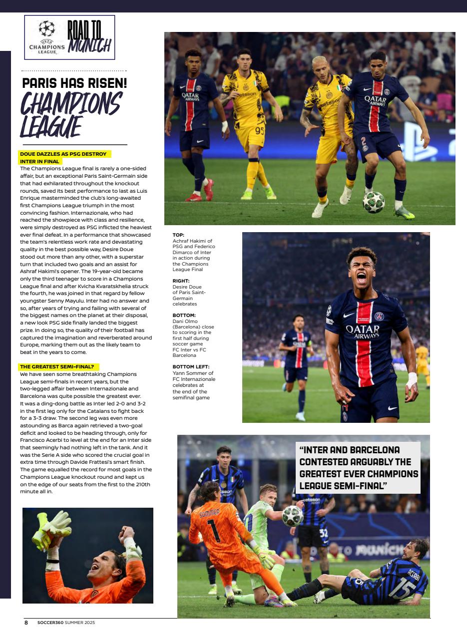 Soccer 360 Preview Pages