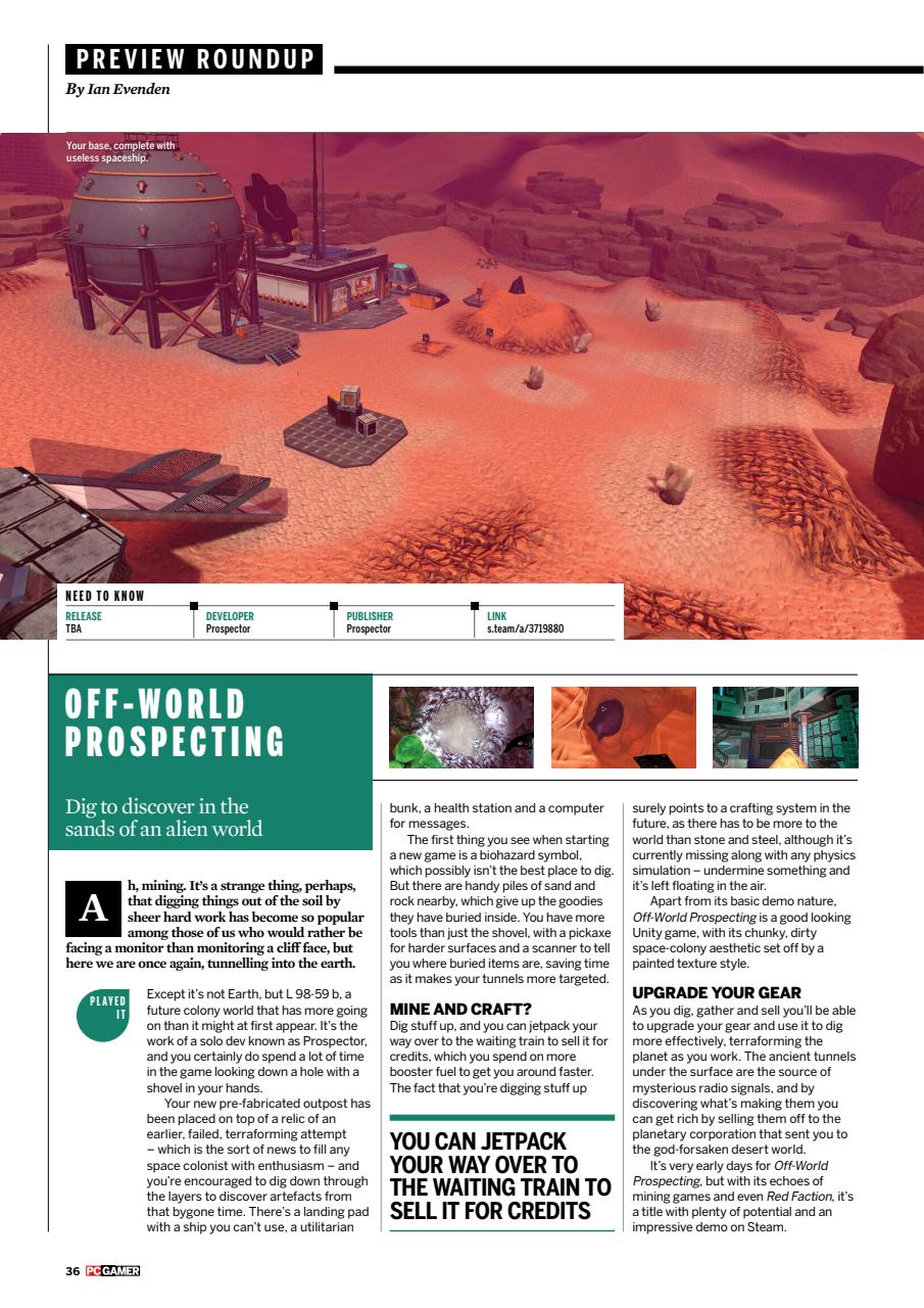 PC Gamer (UK Edition) Preview Pages