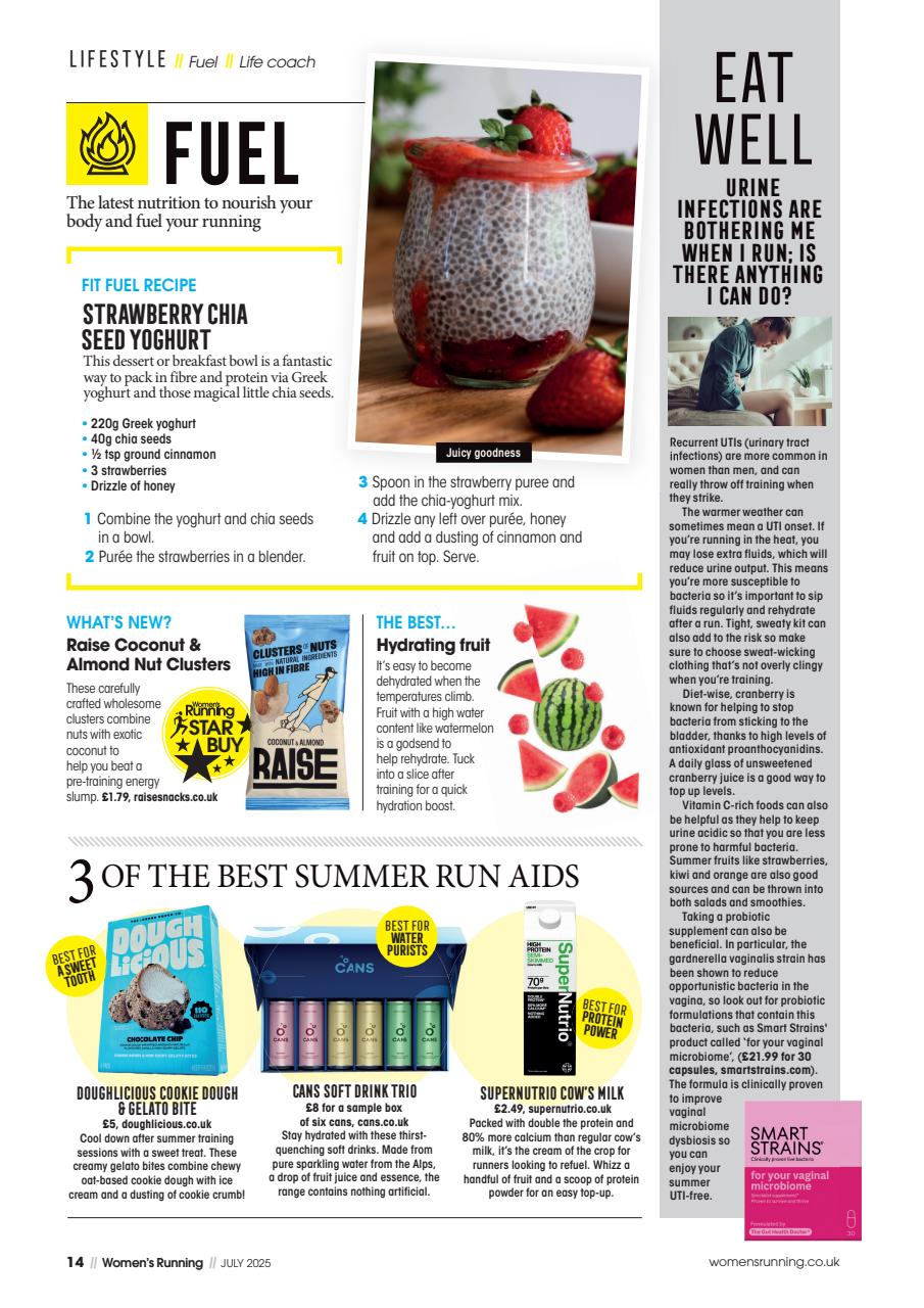 Women’s Running Preview Pages