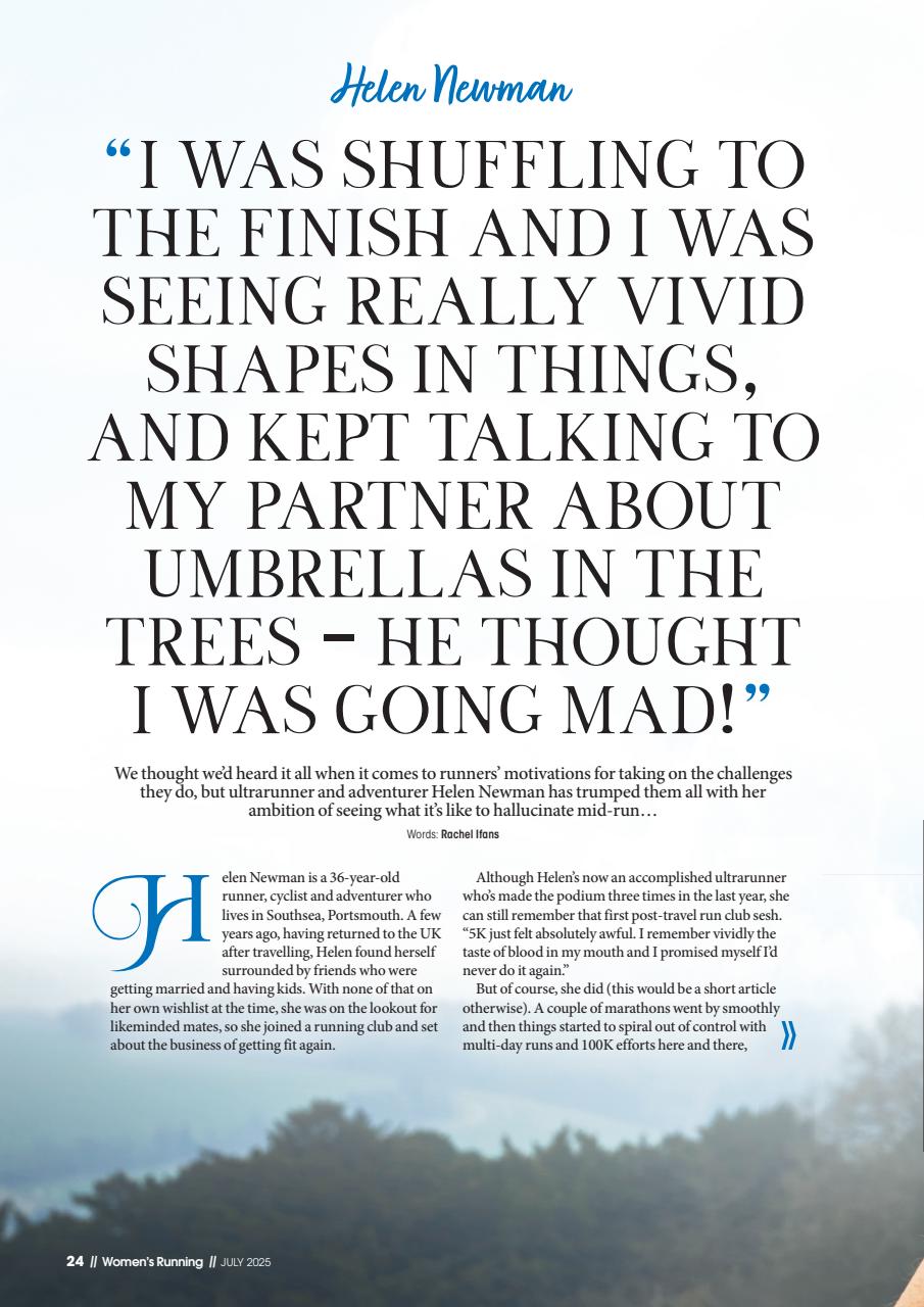 Women’s Running Preview Pages