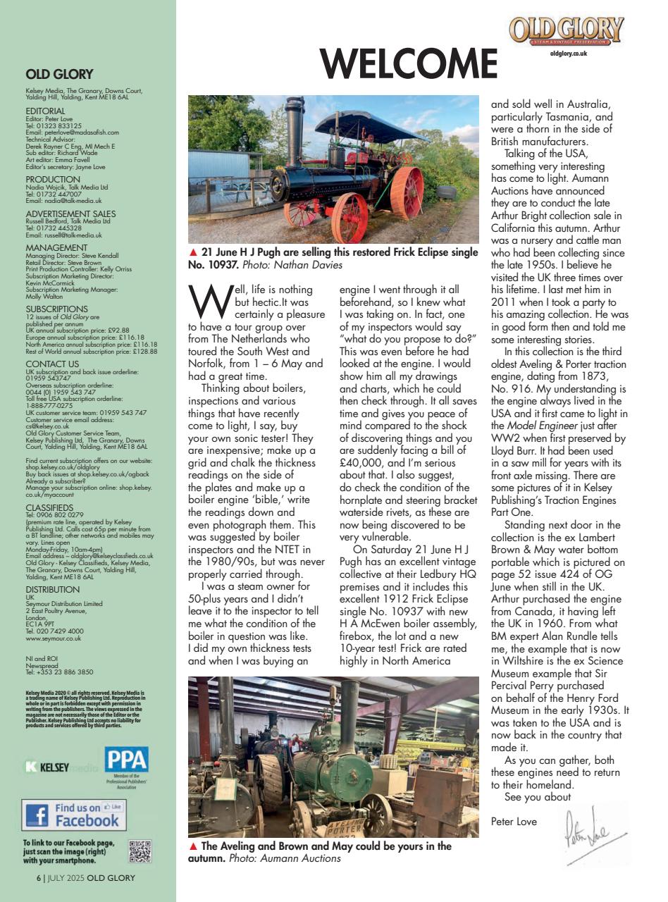 Old Glory Magazine Preview Pages