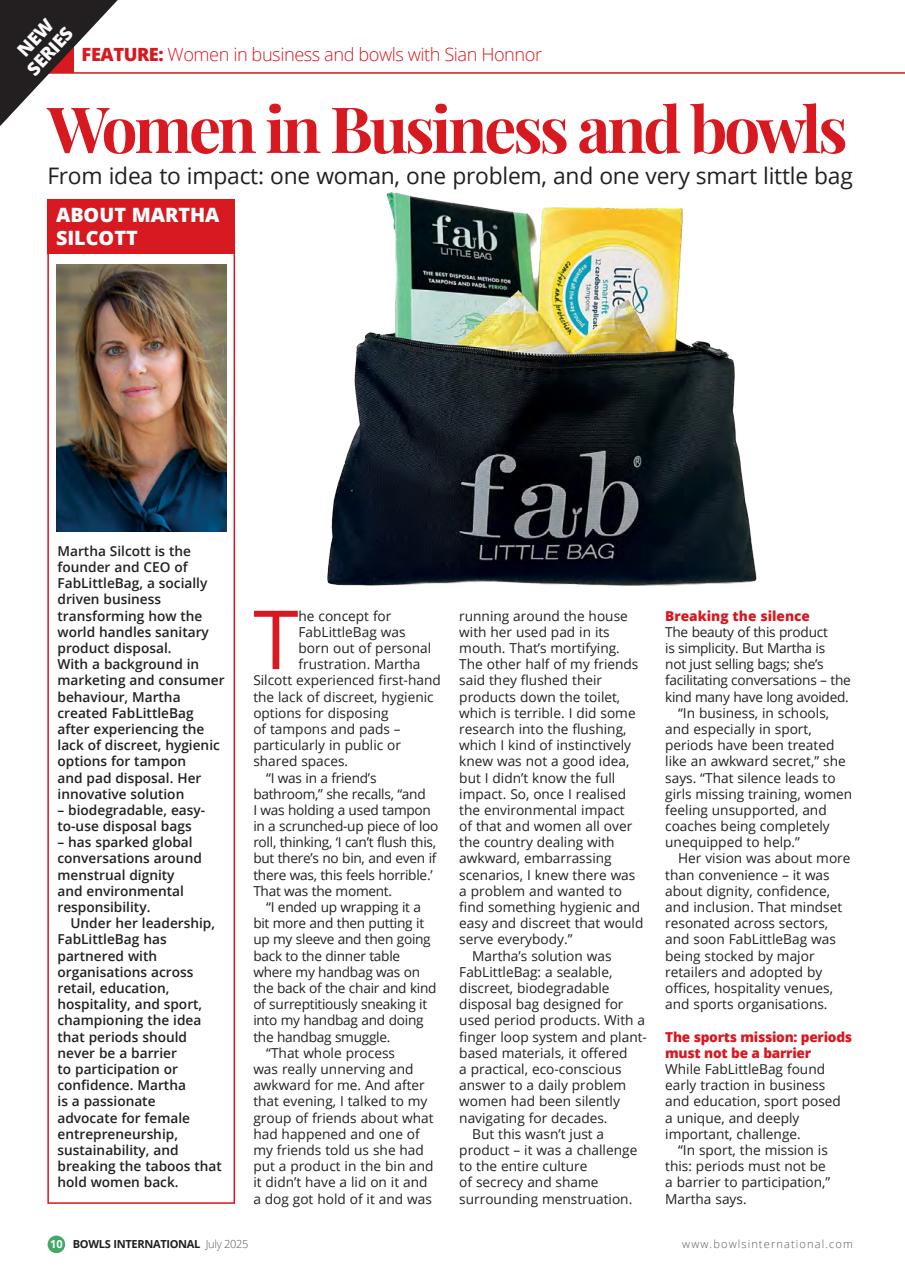 Bowls International Preview Pages