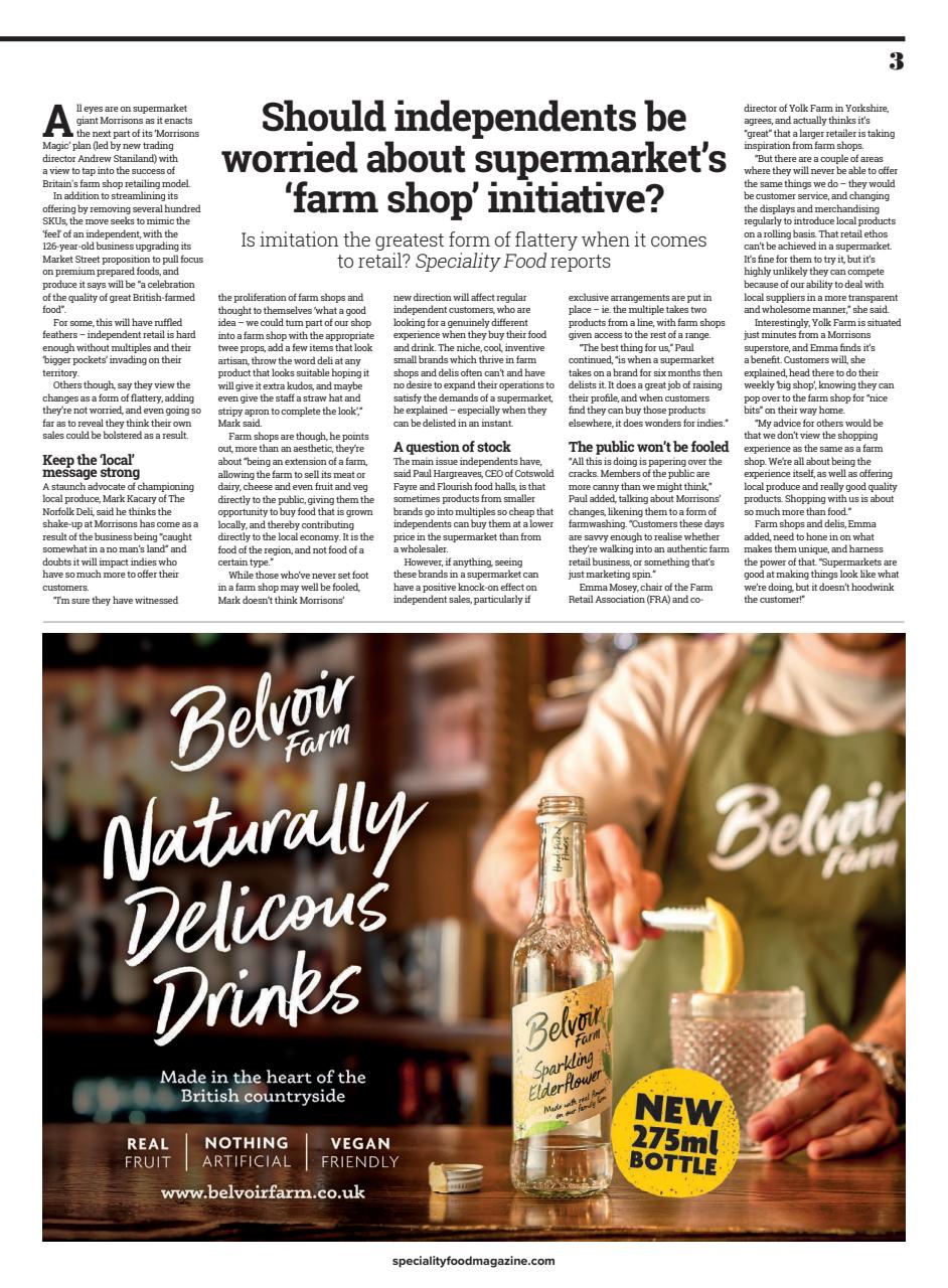 Speciality Food Preview Pages