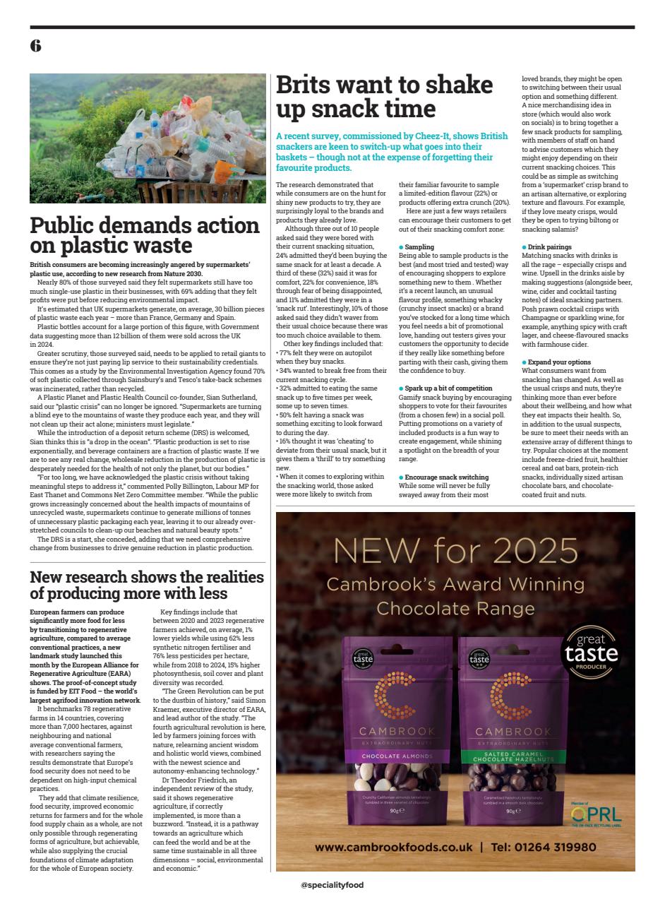 Speciality Food Preview Pages
