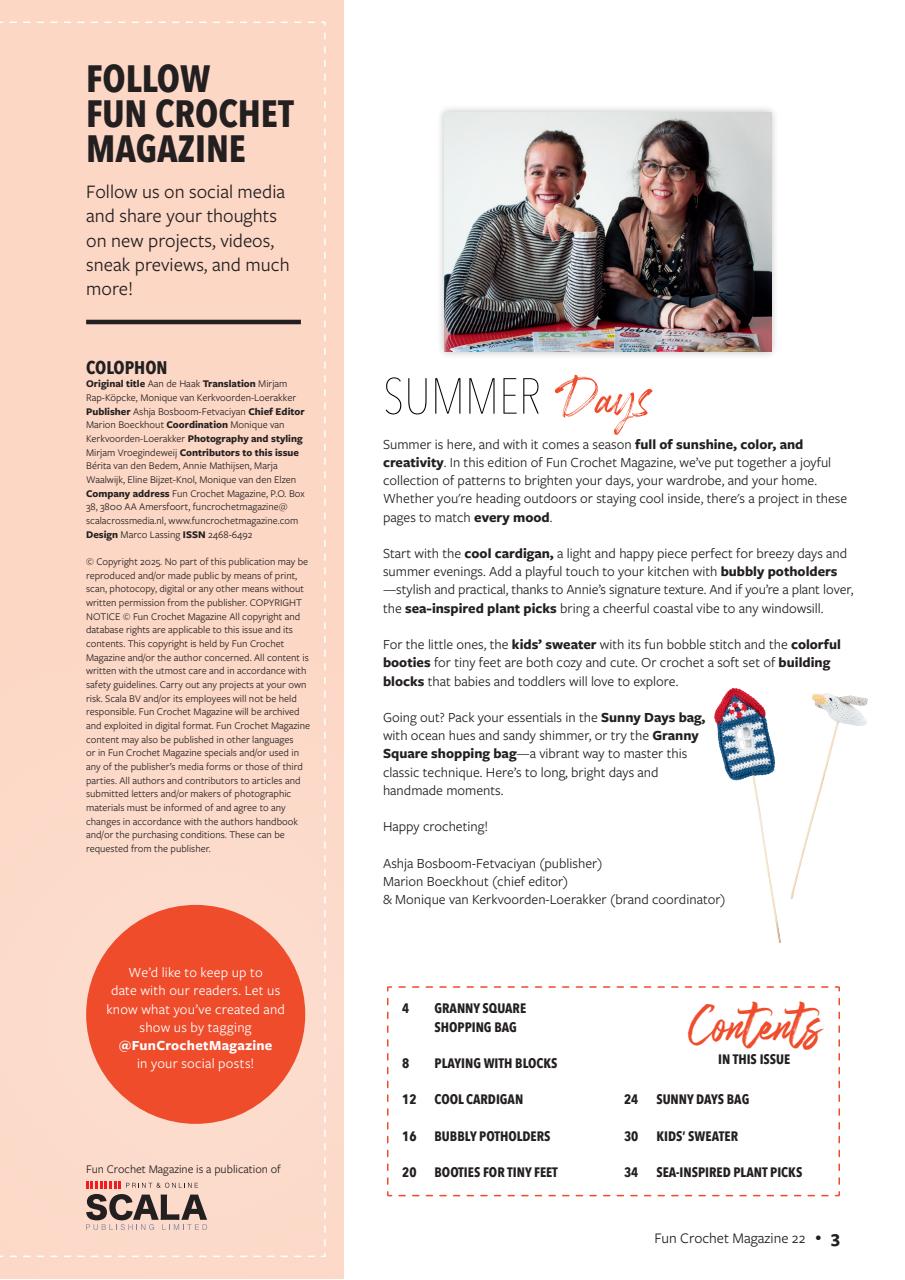 Fun Crochet Magazine Preview Pages
