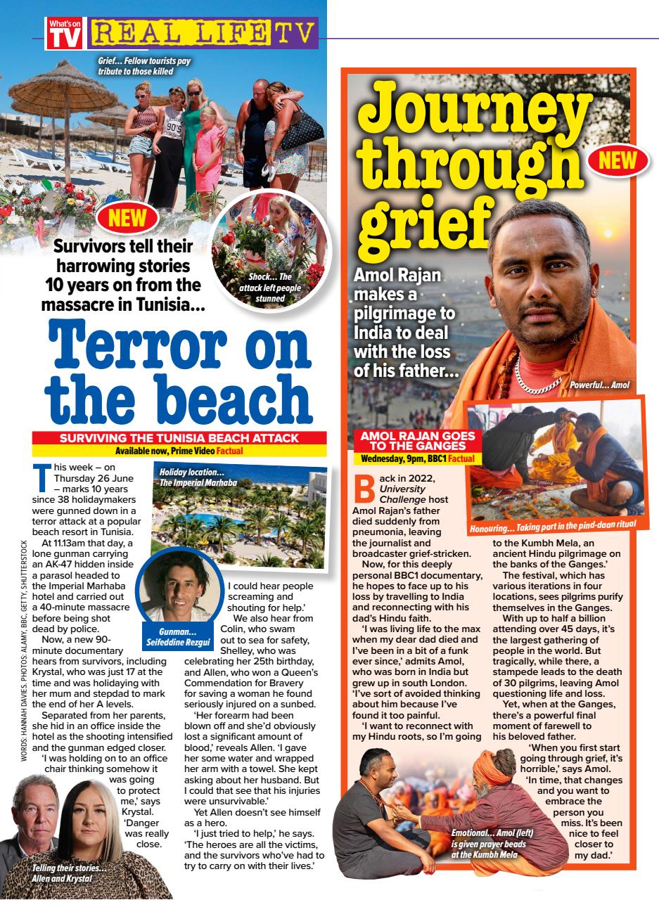 What's on TV Preview Pages