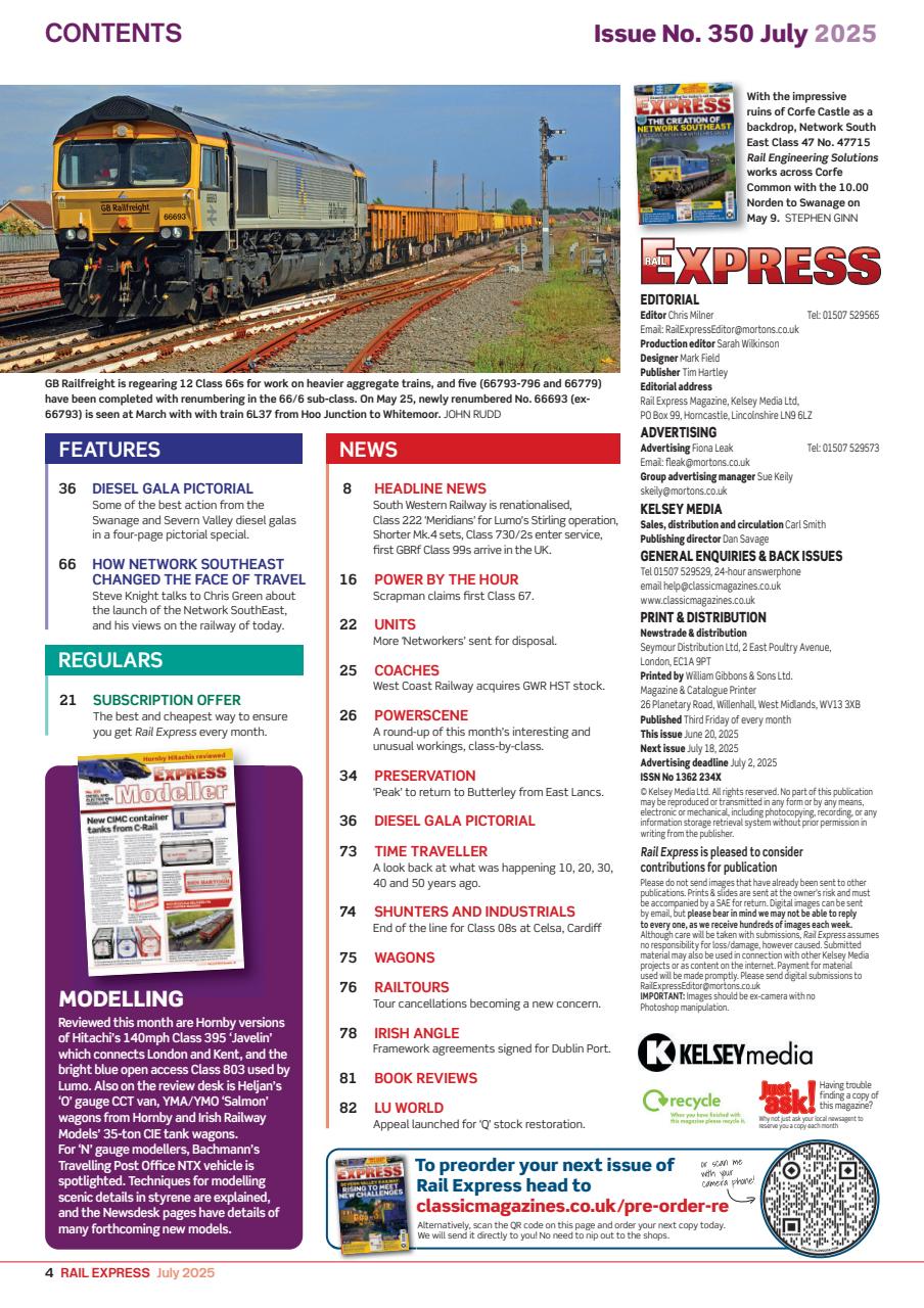 Rail Express Preview Pages