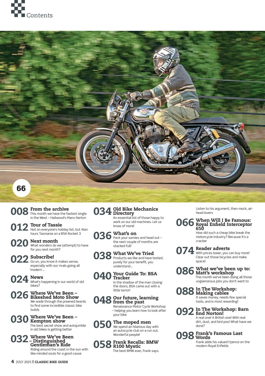 Classic Bike Guide Preview Pages
