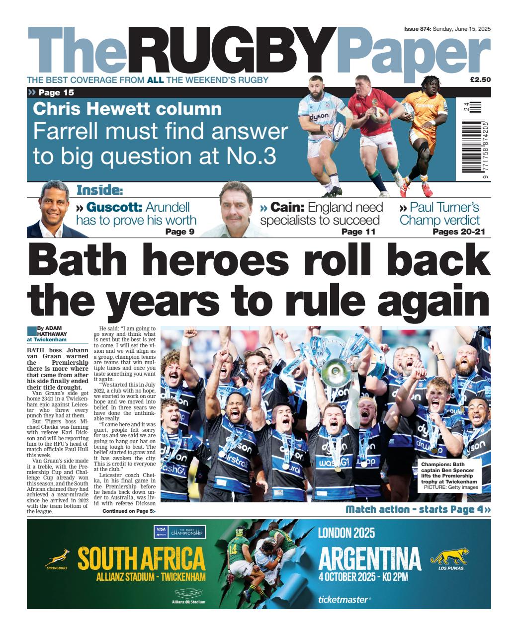 The Rugby Paper Preview Pages
