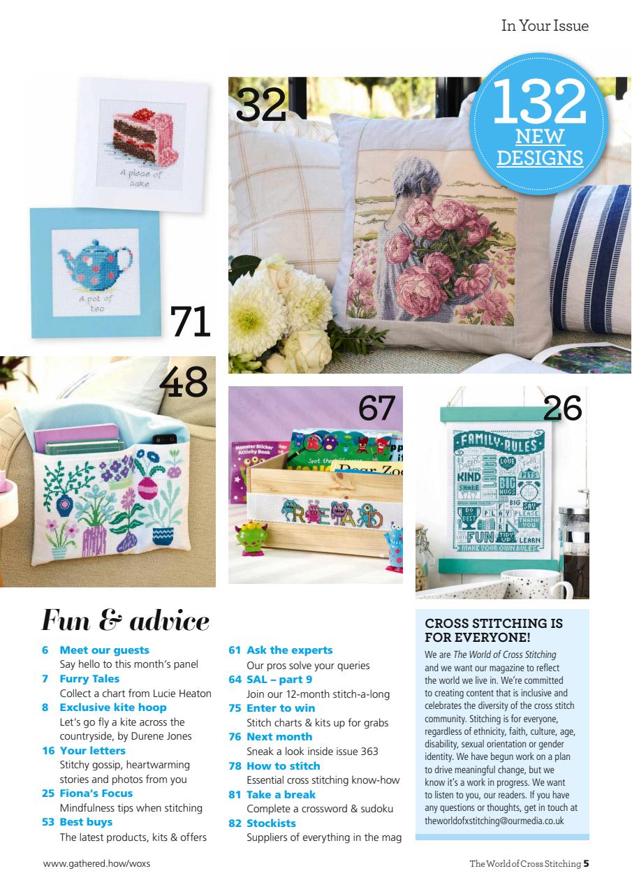 The World of Cross Stitching Preview Pages