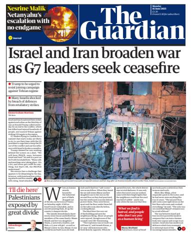 The Guardian Newspaper issue Monday, 16 June 2025
