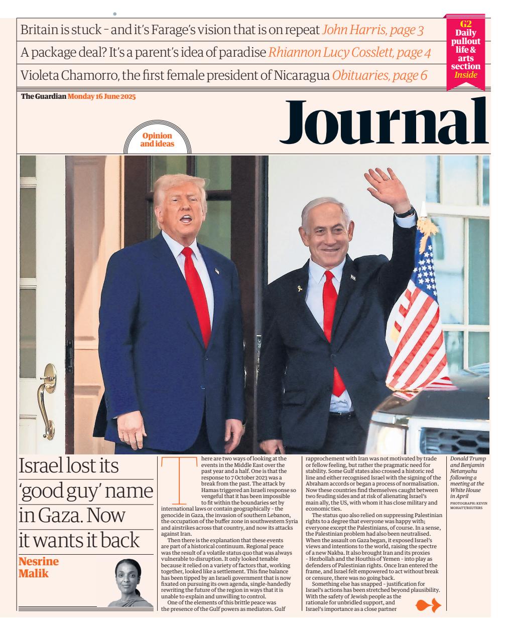 The Guardian Newspaper Preview Pages