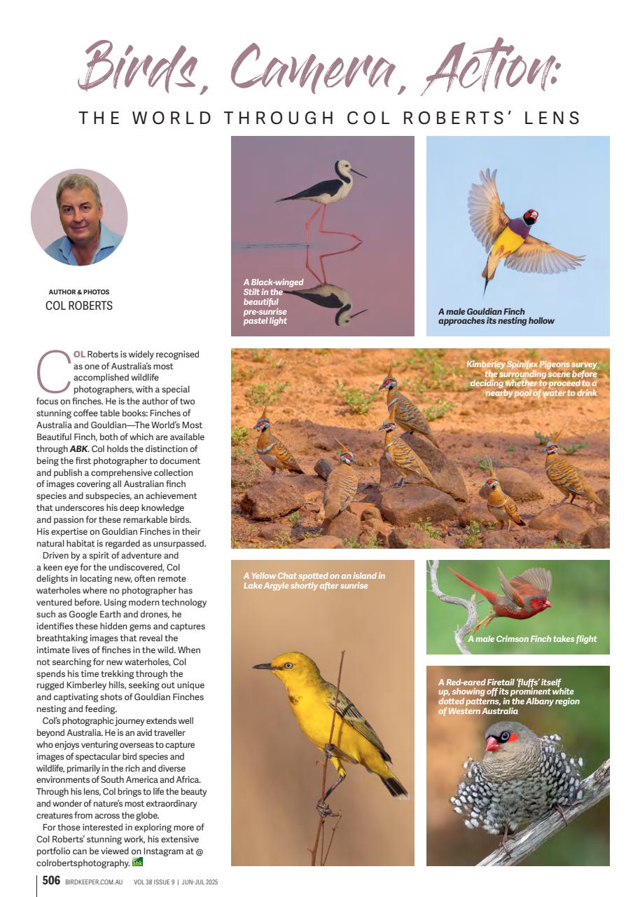 Australian Birdkeeper Magazine Preview Pages
