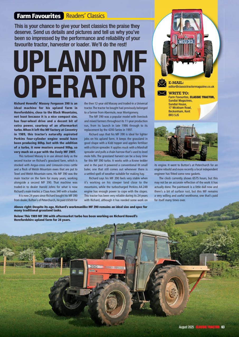 Classic Tractor Preview Pages