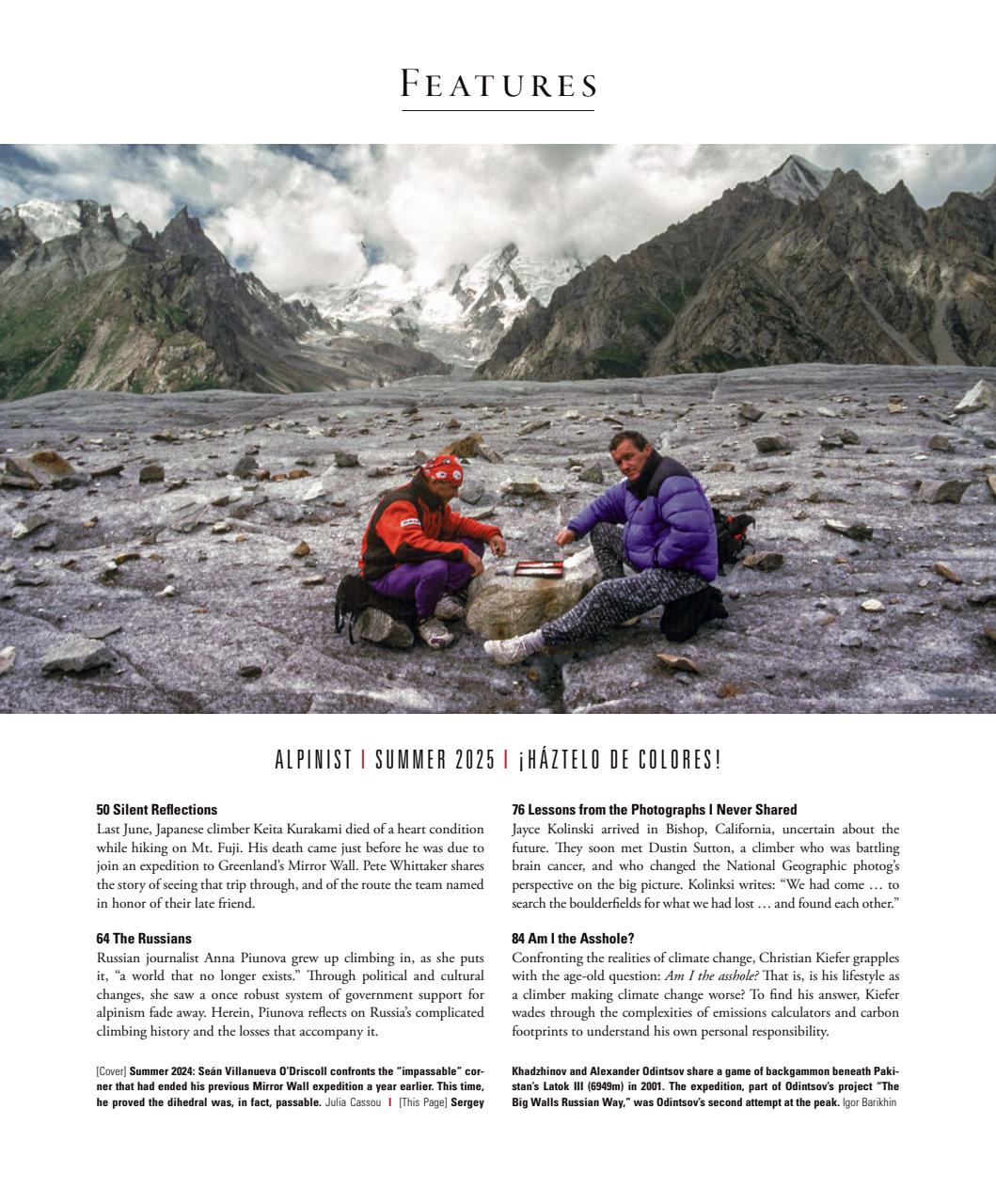 Alpinist Preview Pages