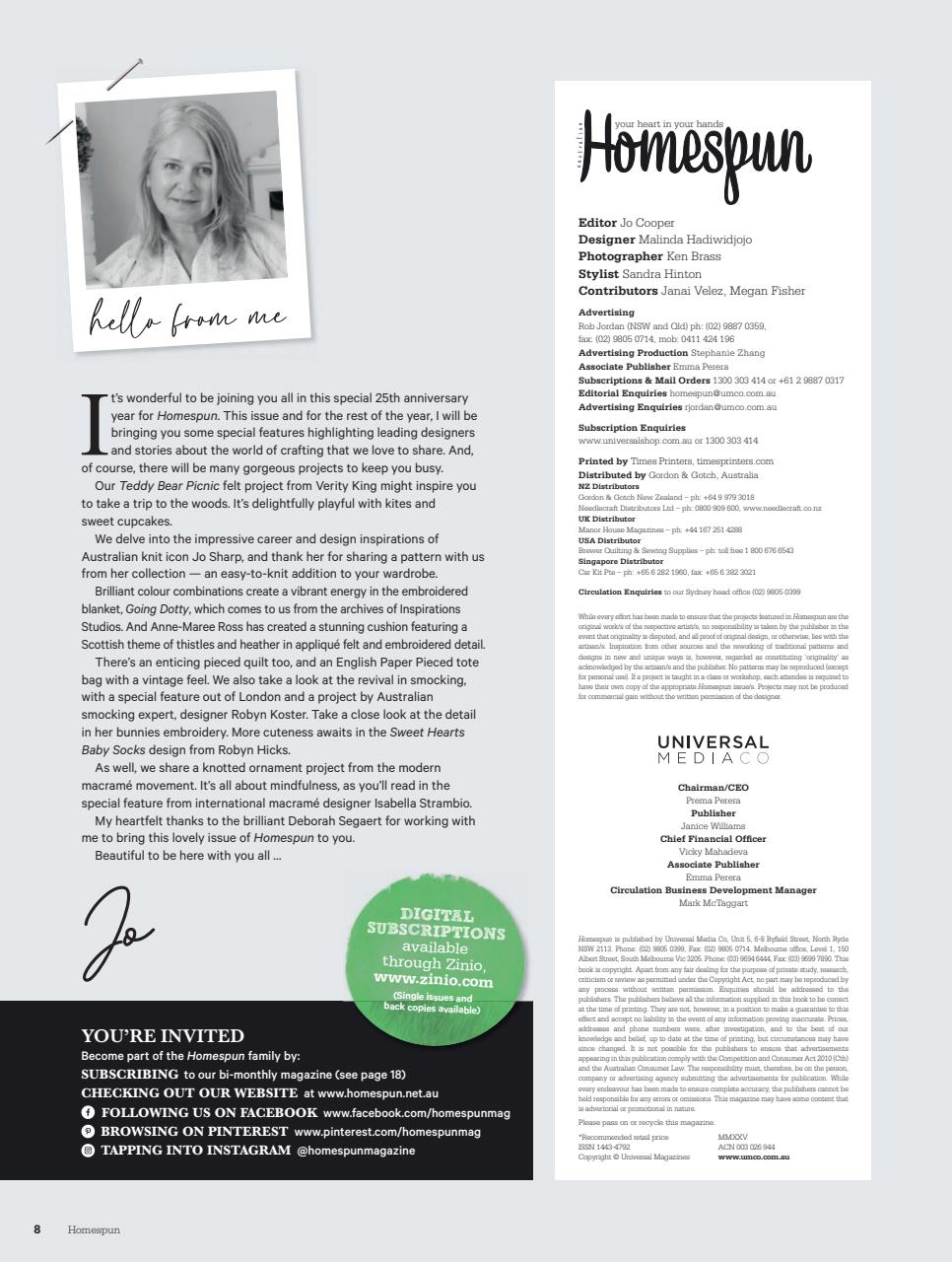 Homespun Preview Pages