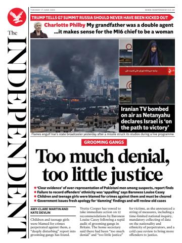 The Independent Daily Edition Newspaper issue Tuesday, 17 June 2025