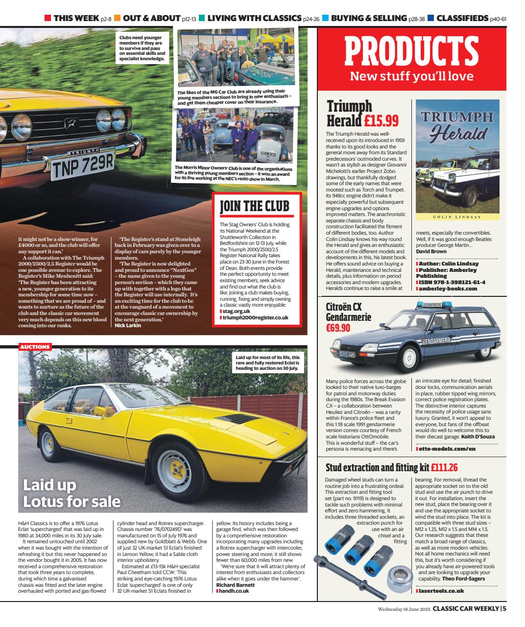 Classic Car Weekly Preview Pages