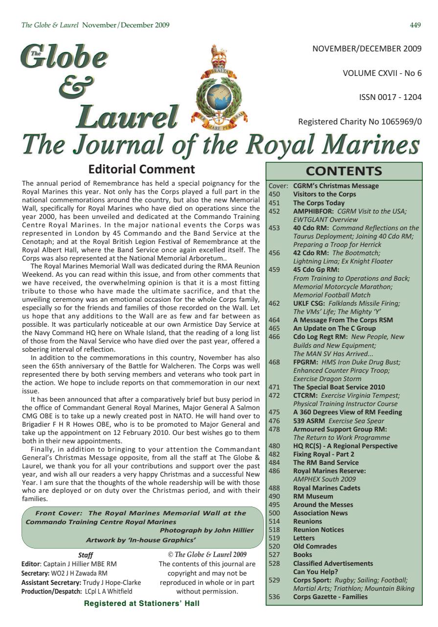 Globe & Laurel Preview Pages