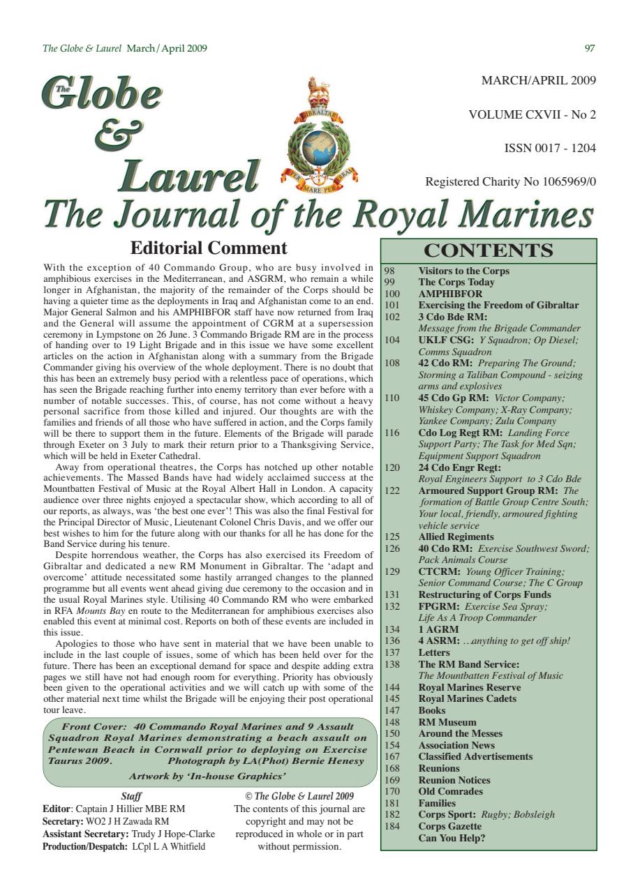 Globe & Laurel Preview Pages