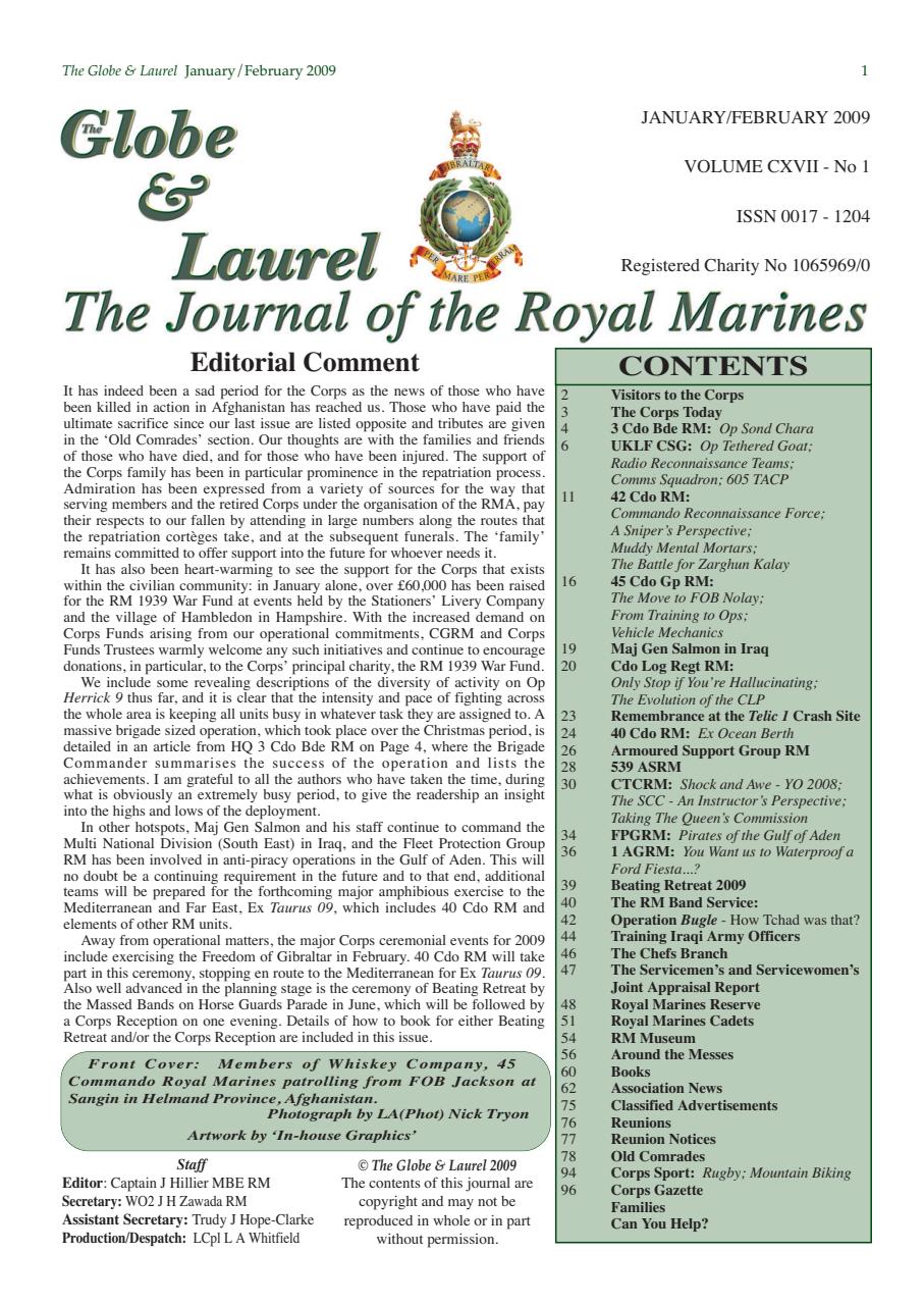 Globe & Laurel Preview Pages