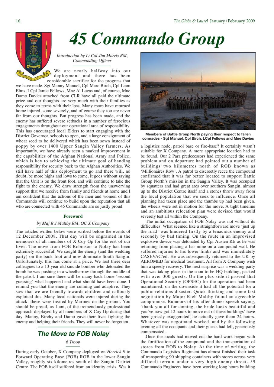 Globe & Laurel Preview Pages