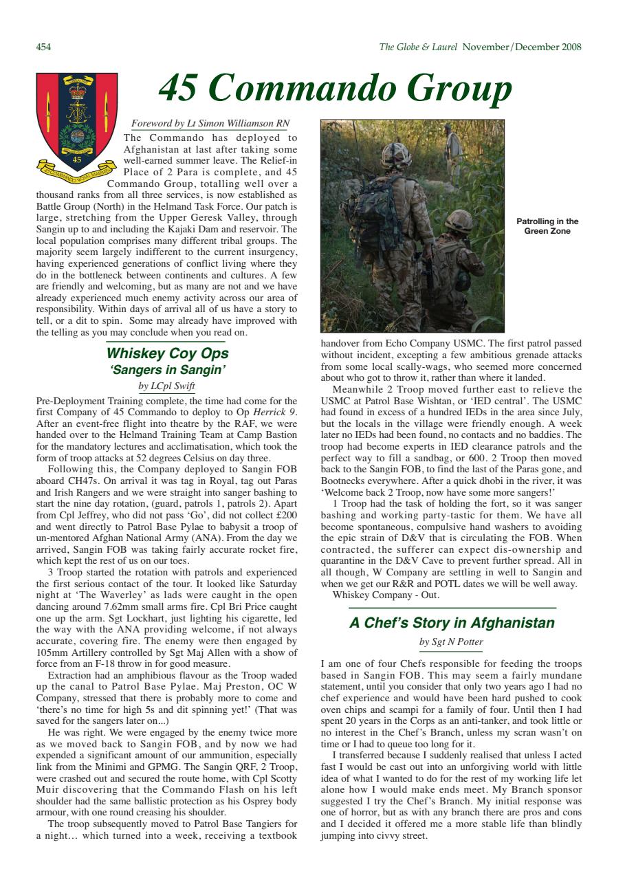 Globe & Laurel Preview Pages