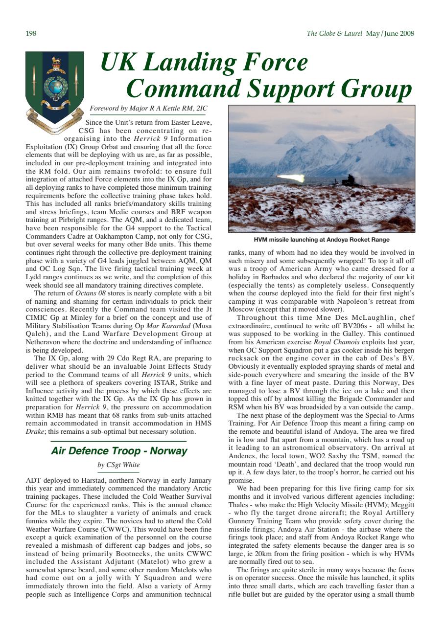 Globe & Laurel Preview Pages