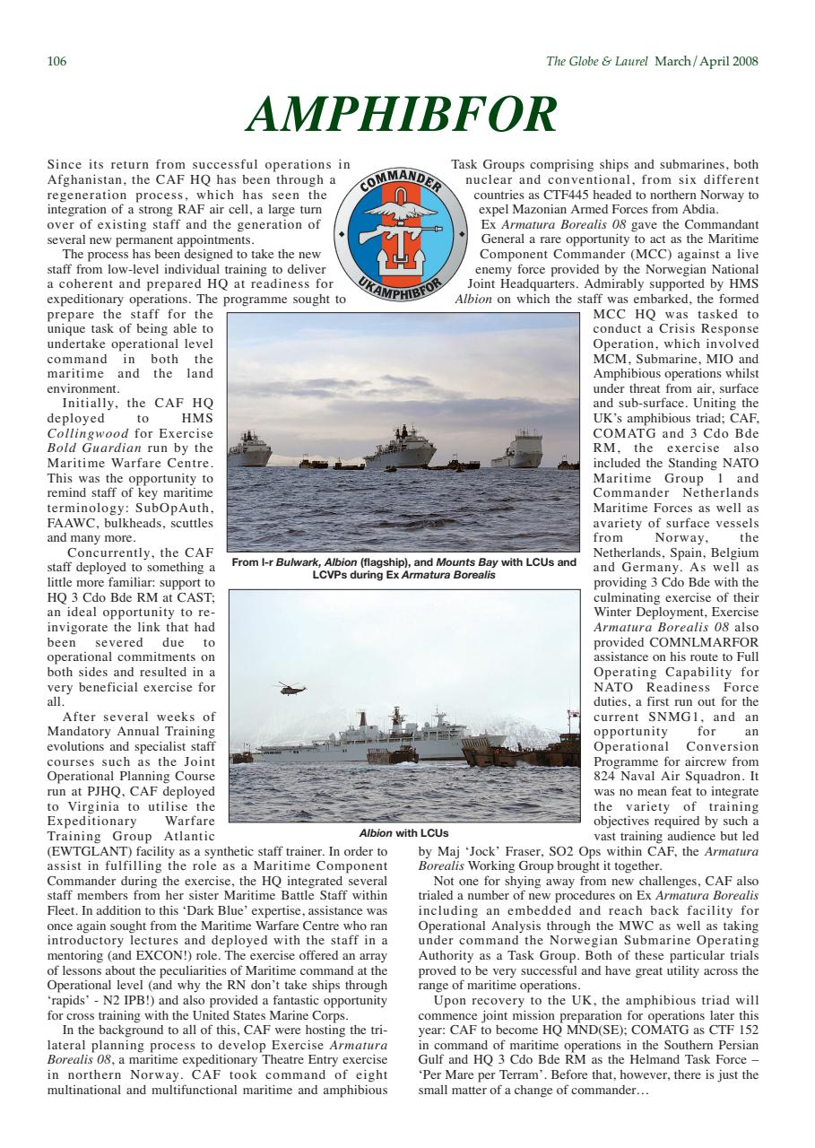 Globe & Laurel Preview Pages