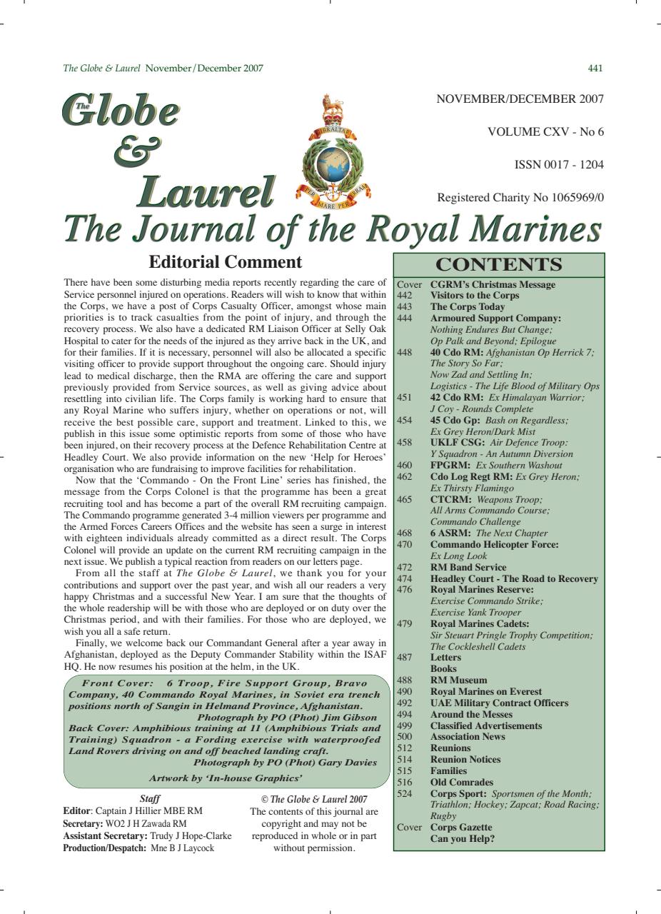 Globe & Laurel Preview Pages