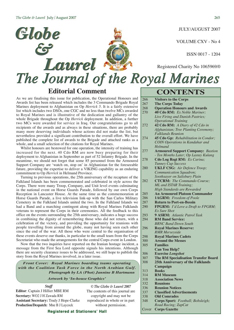 Globe & Laurel Preview Pages