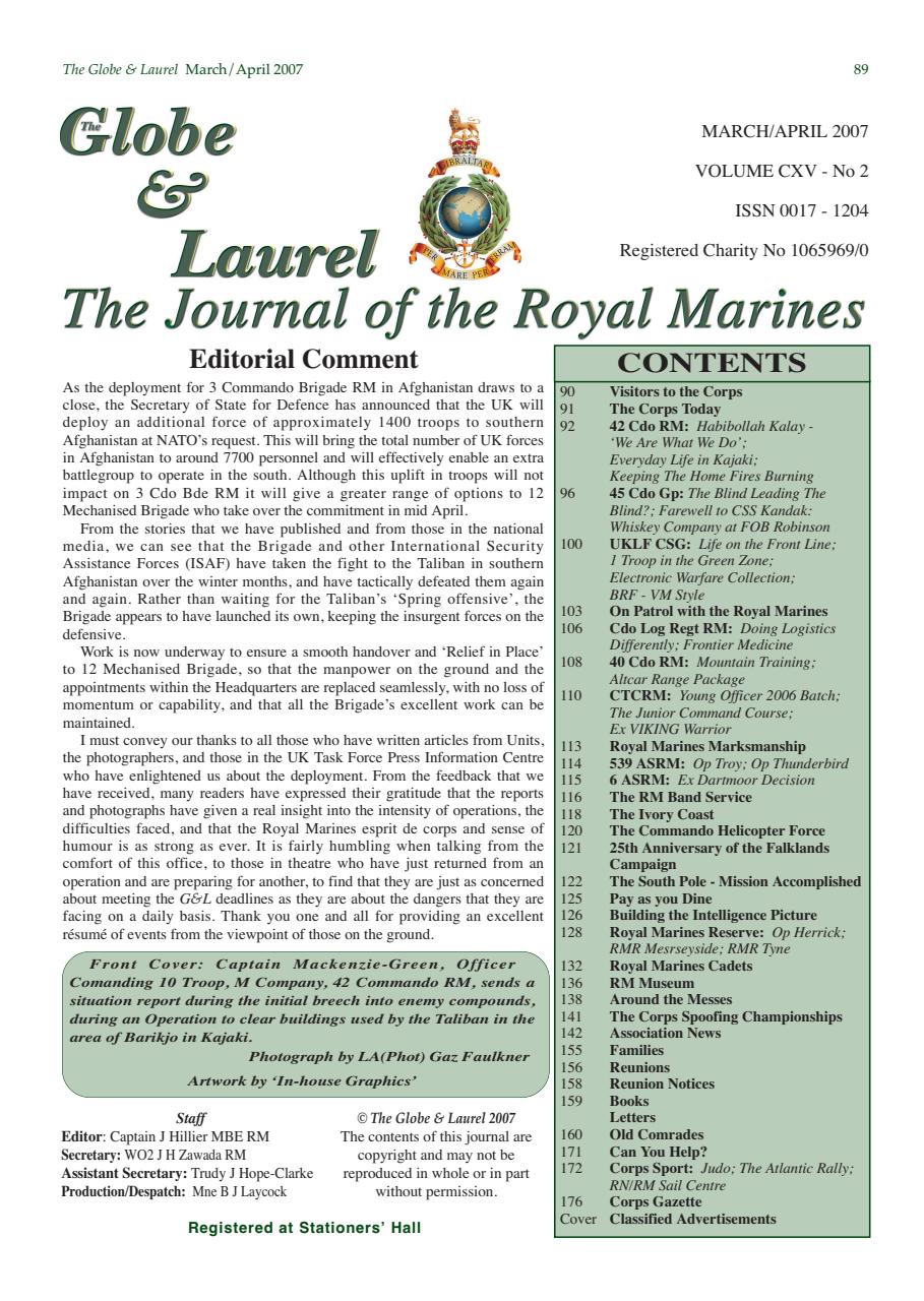 Globe & Laurel Preview Pages