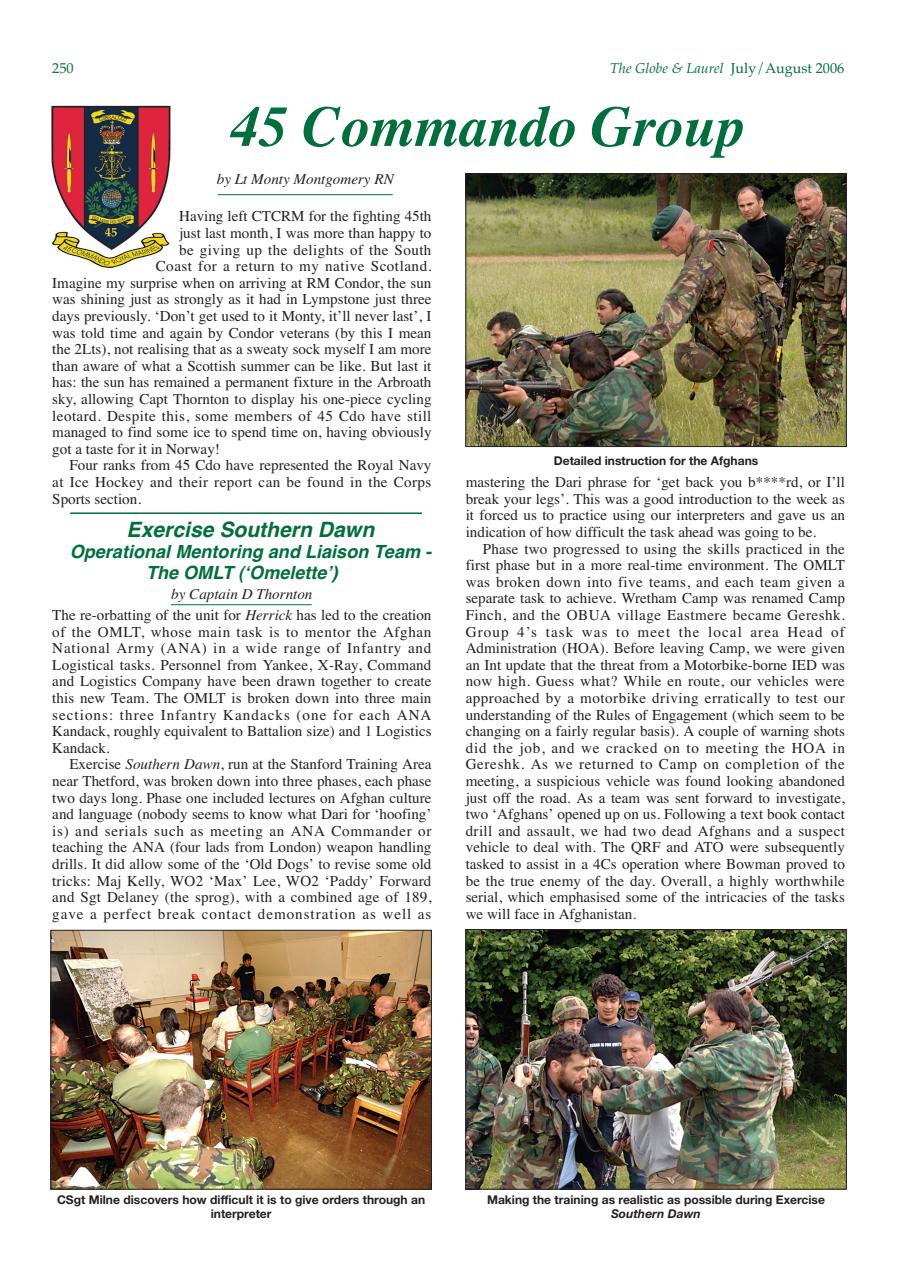 Globe & Laurel Preview Pages