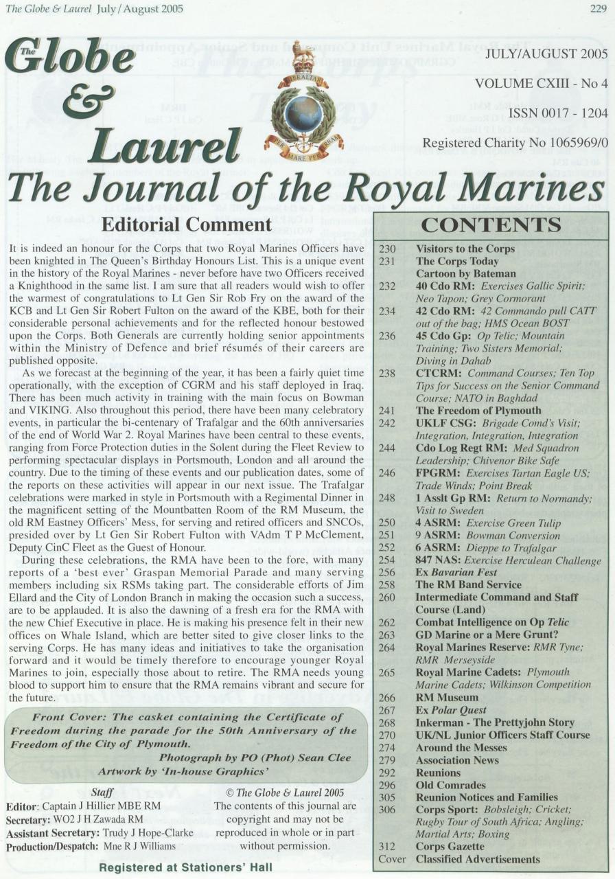 Globe & Laurel Preview Pages