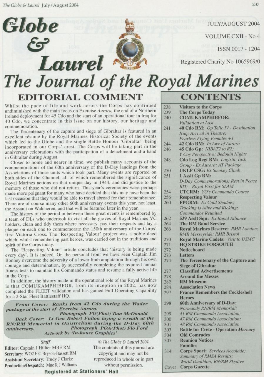 Globe & Laurel Preview Pages