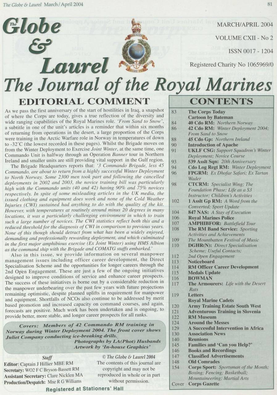 Globe & Laurel Preview Pages