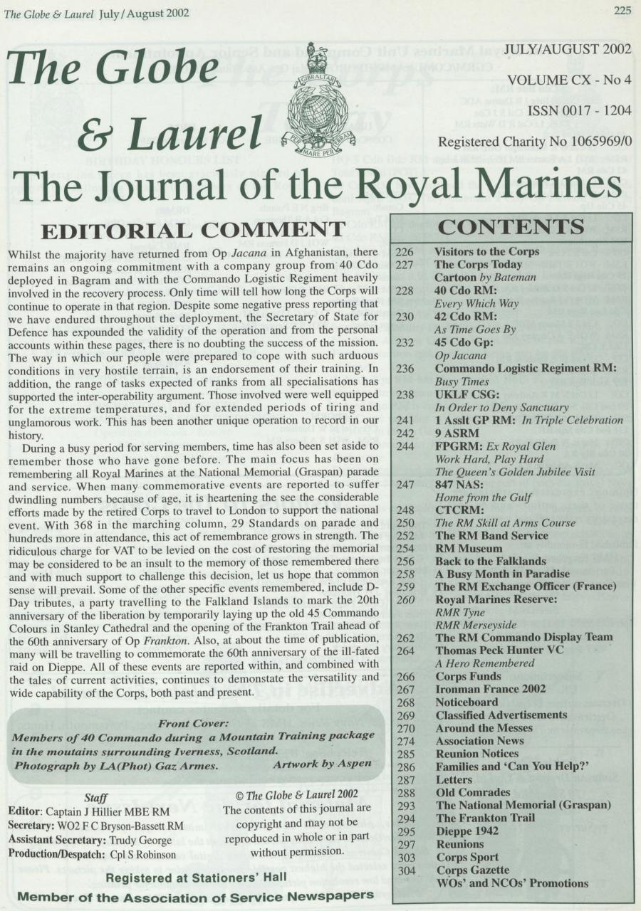 Globe & Laurel Preview Pages