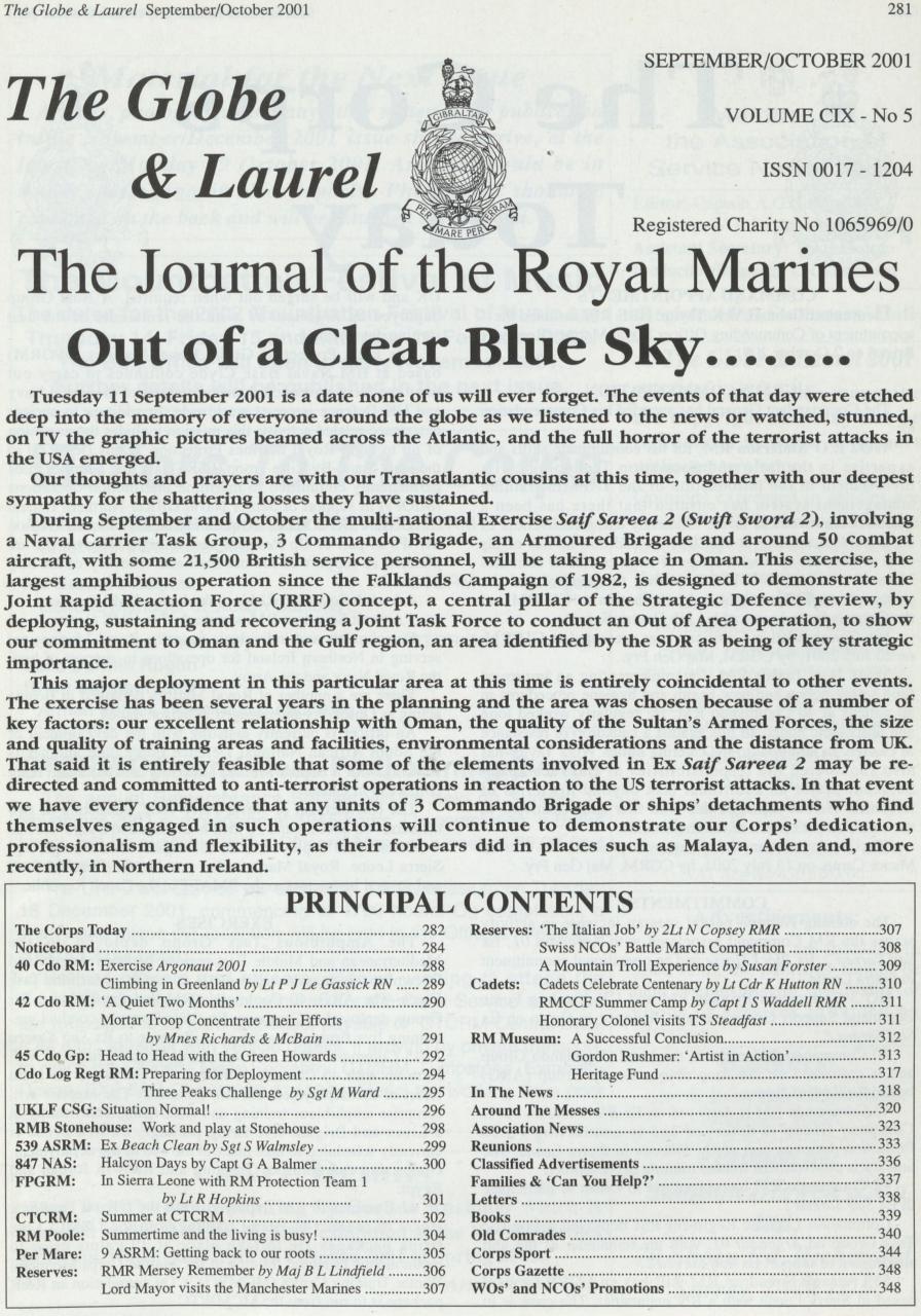 Globe & Laurel Preview Pages