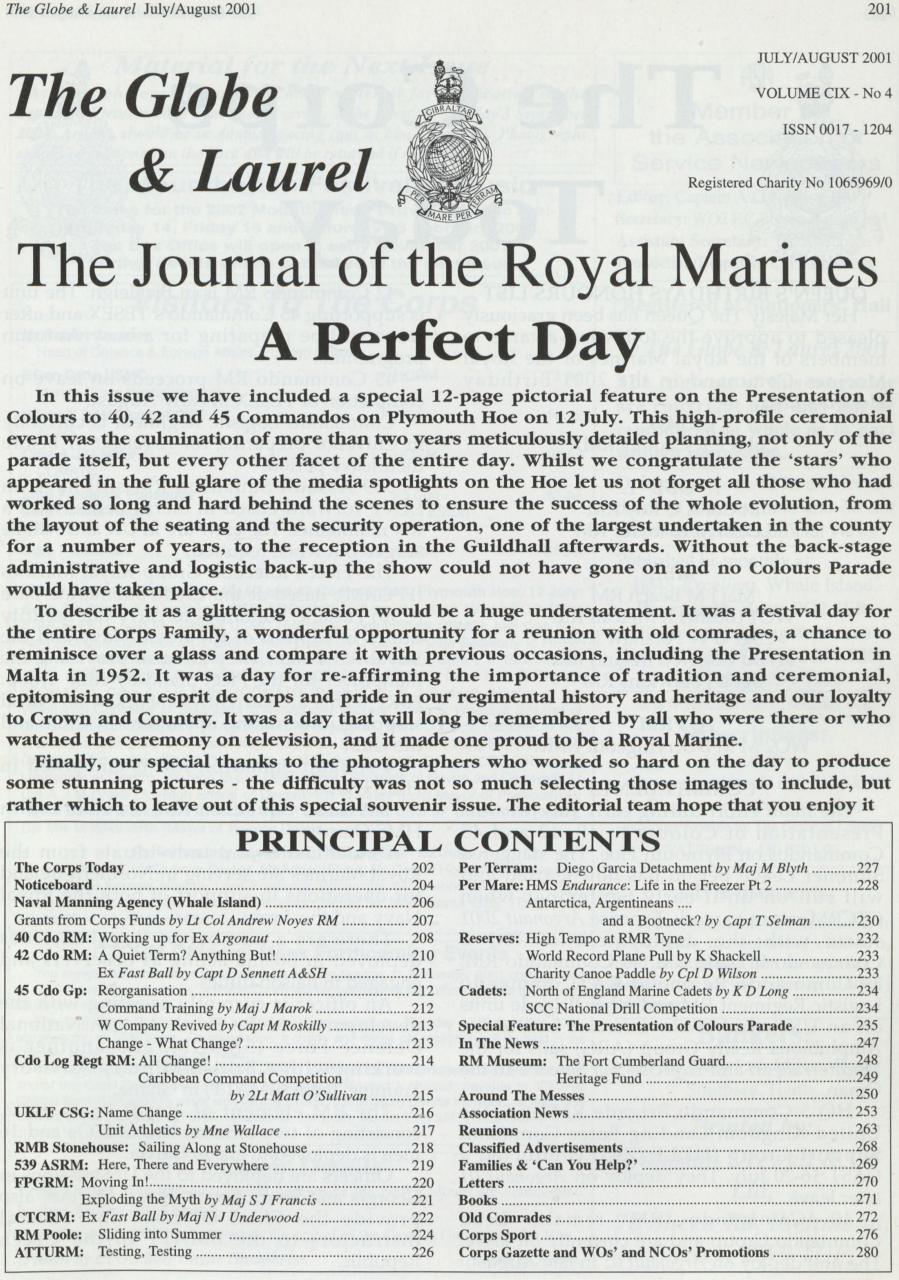 Globe & Laurel Preview Pages