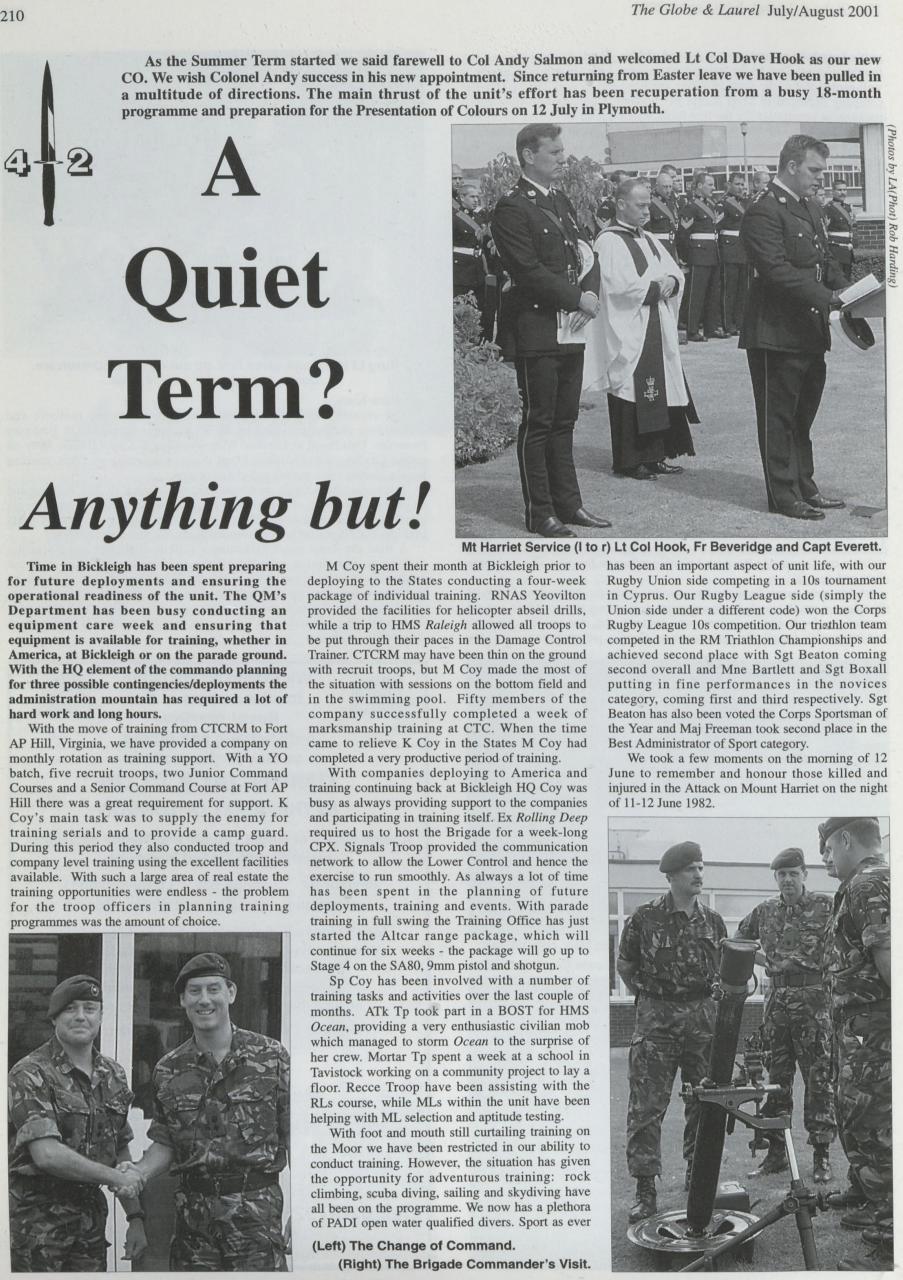 Globe & Laurel Preview Pages