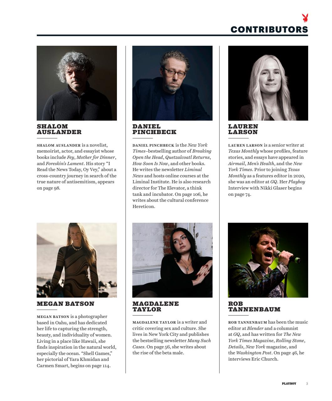 Playboy Preview Pages