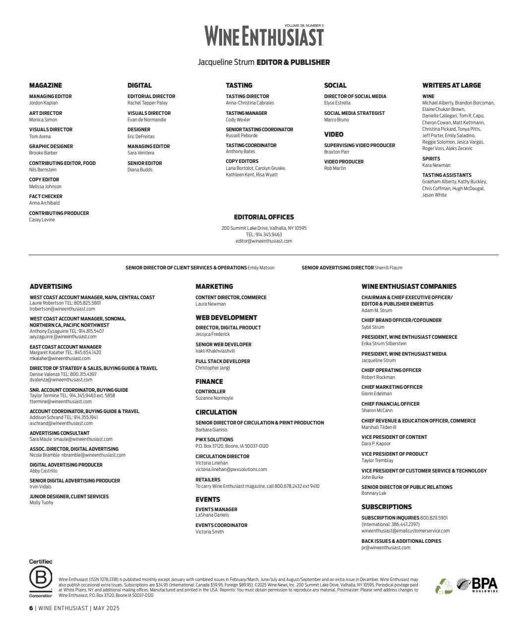 Wine Enthusiast Preview Pages