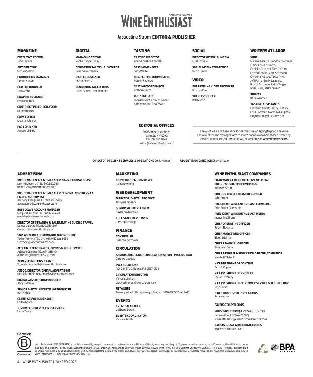 Wine Enthusiast Preview Pages