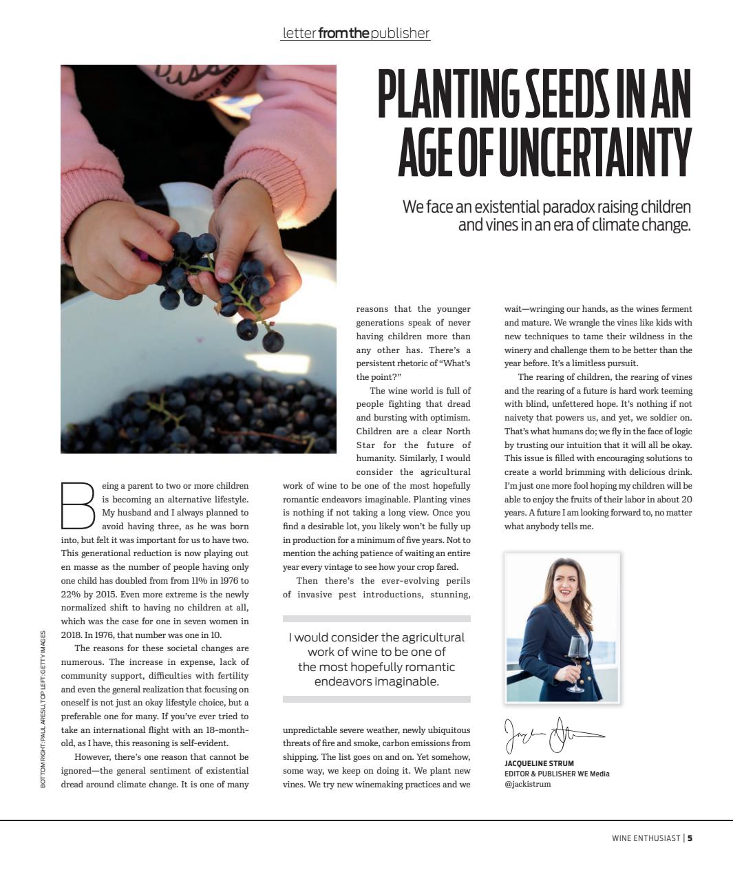 Wine Enthusiast Preview Pages