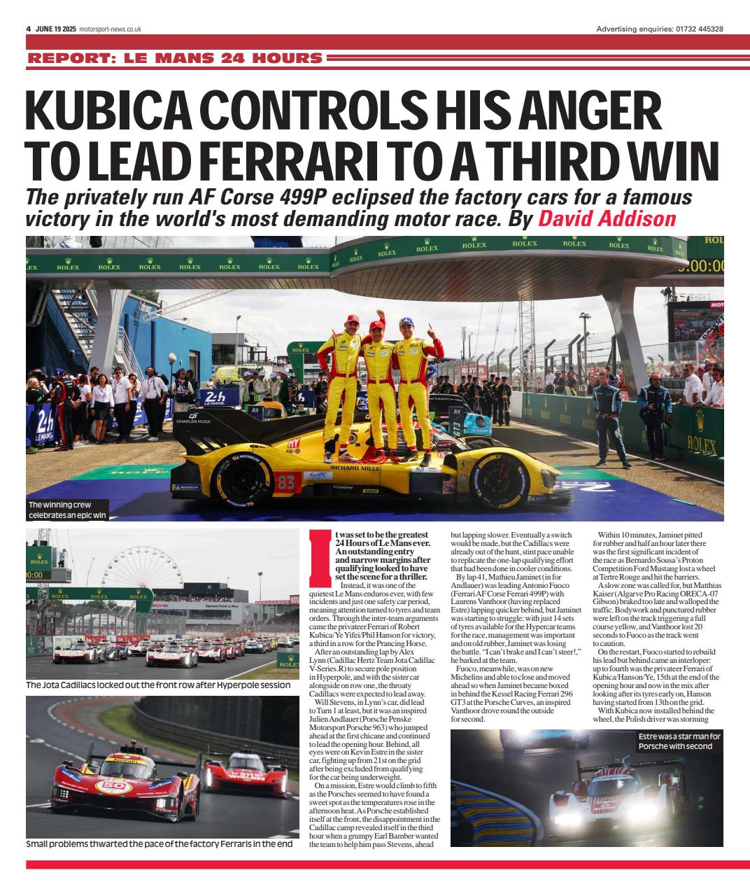 Motorsport News Preview Pages