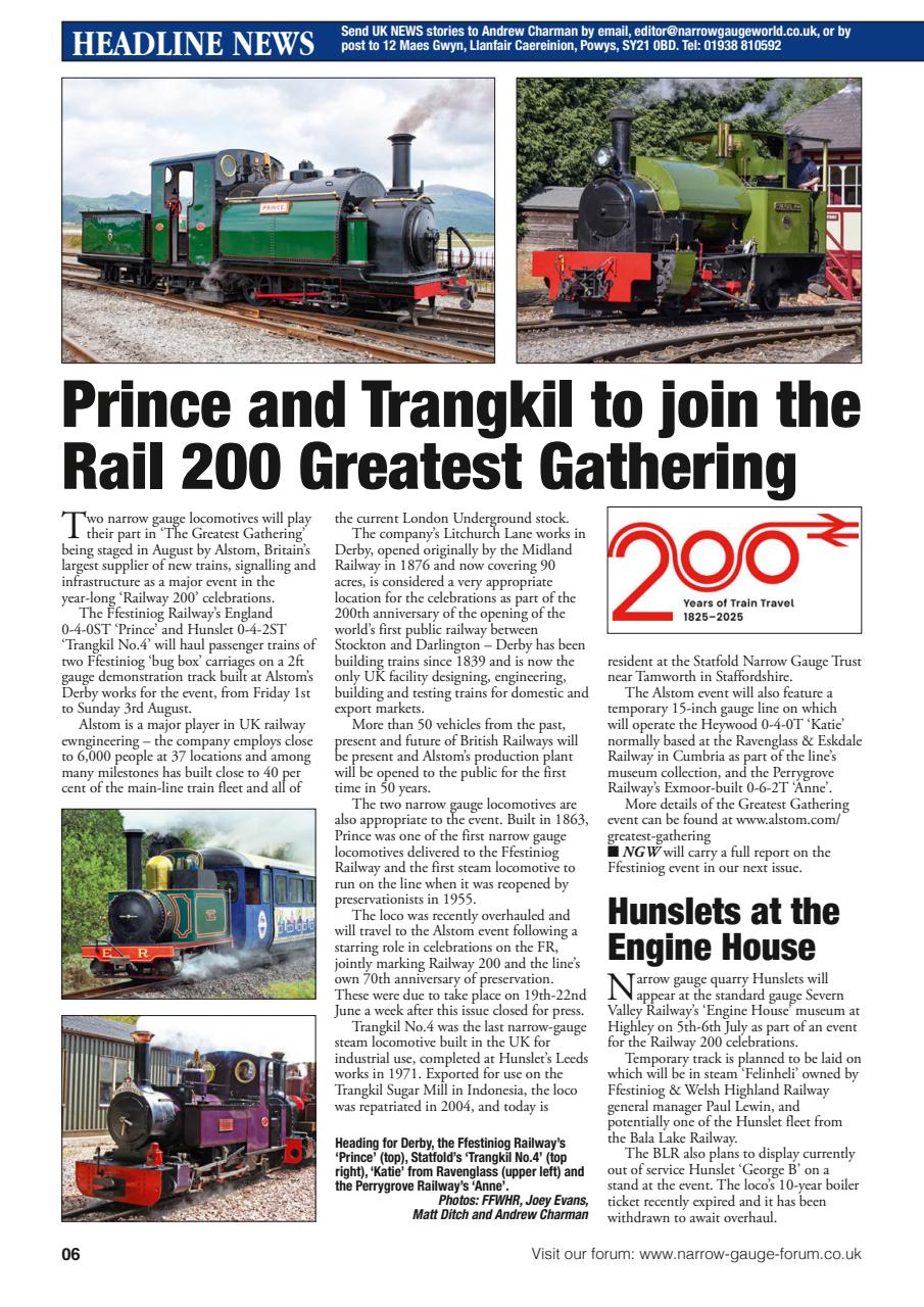 Narrow Gauge World Preview Pages