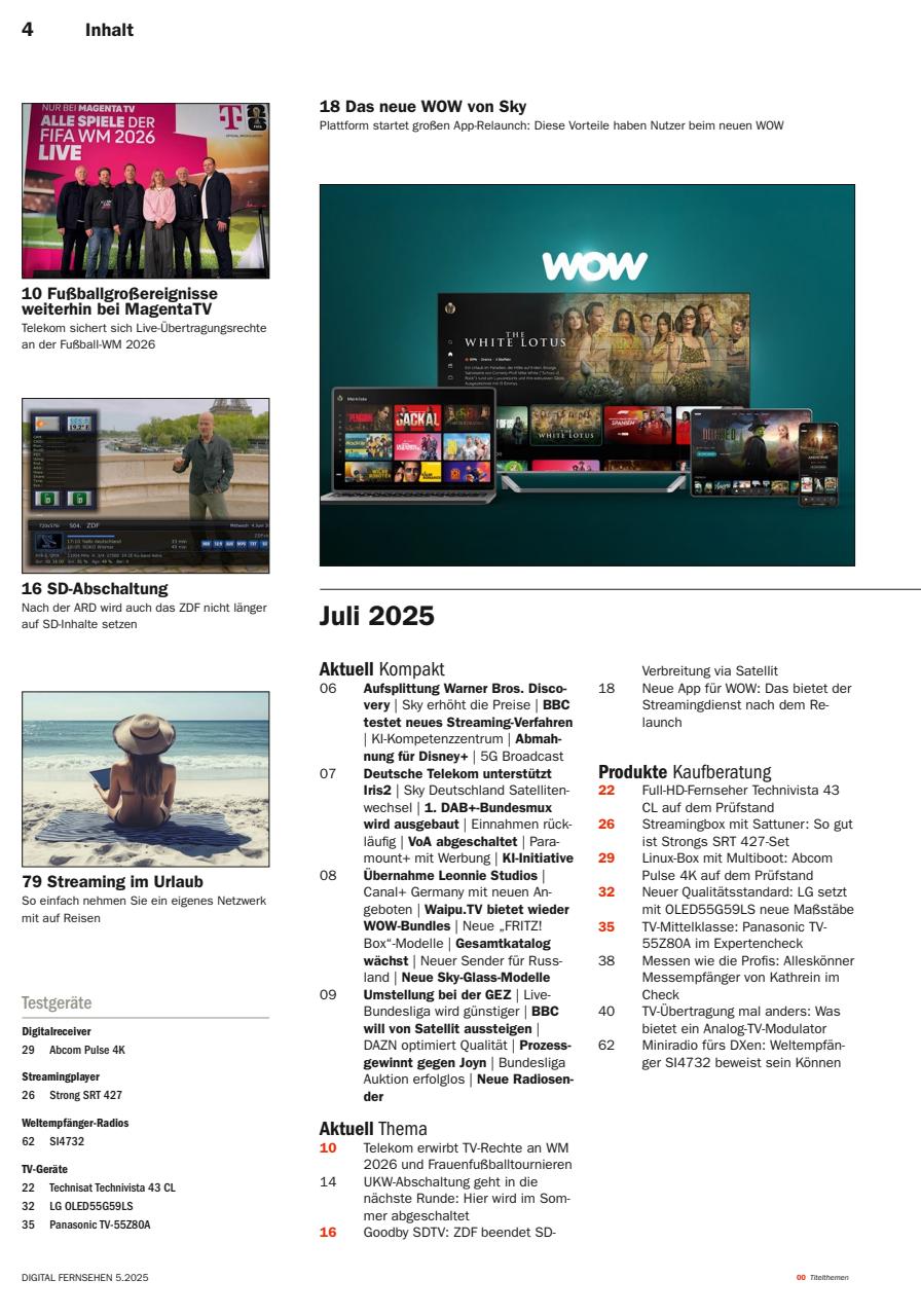 Digital Fernsehen Preview Pages