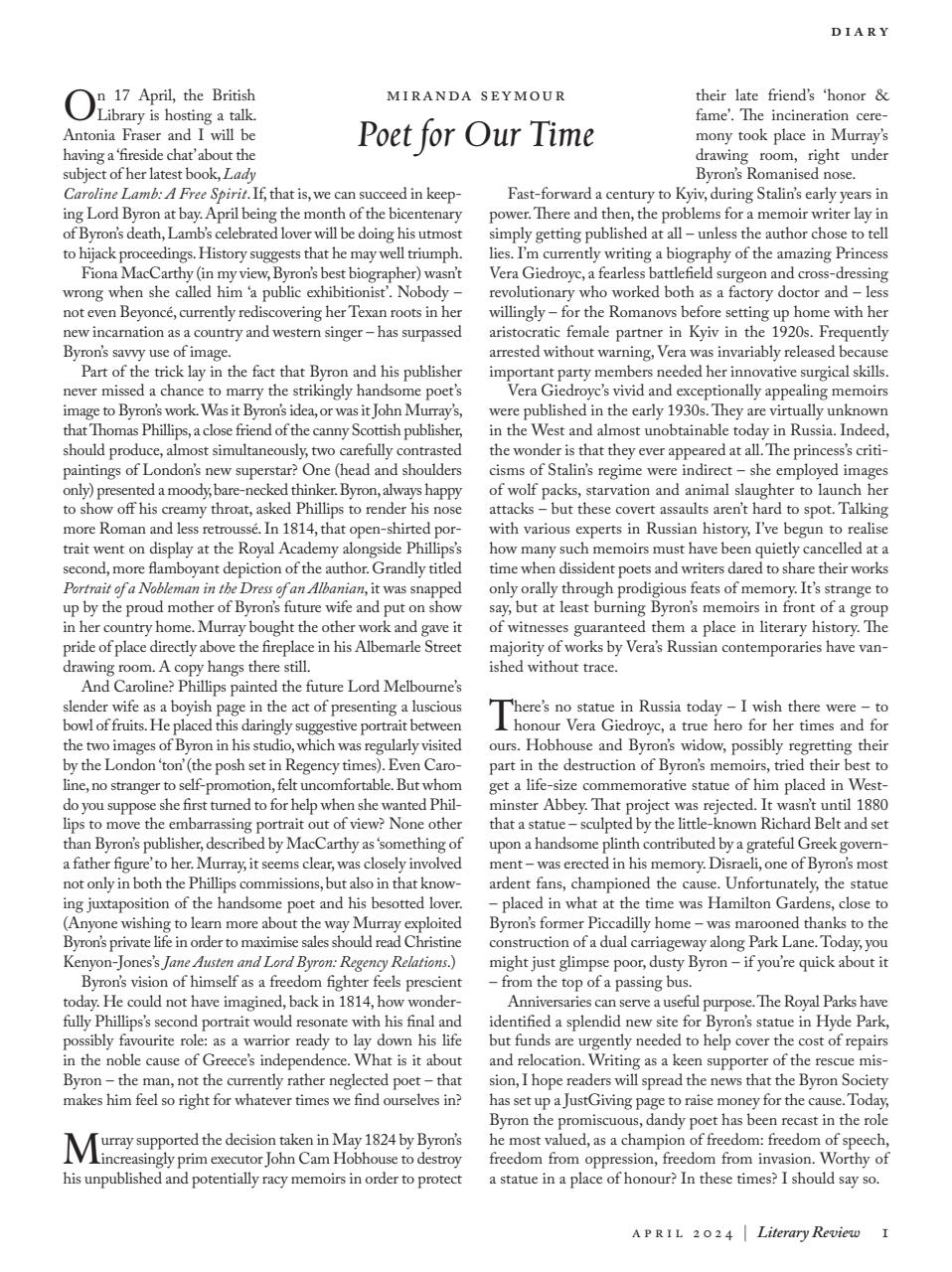 Literary Review Preview Pages