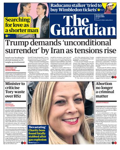 The Guardian Newspaper issue Wednesday, 18 June 2025